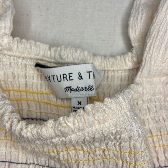 Texture and thread, Madewell, seersucker rainbow top medium - Picture 3 of 6